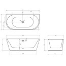 Акриловая ванна Abber AB9216-1.7 (AB9216-1.7) 