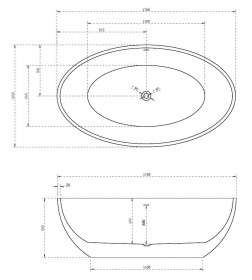 Акриловая ванна Abber AB9249