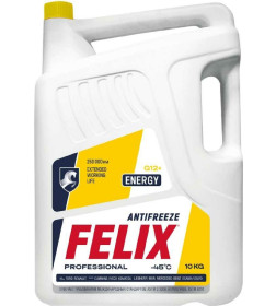 Антифриз FELIX Energy G12+ (желтый) 10 кг