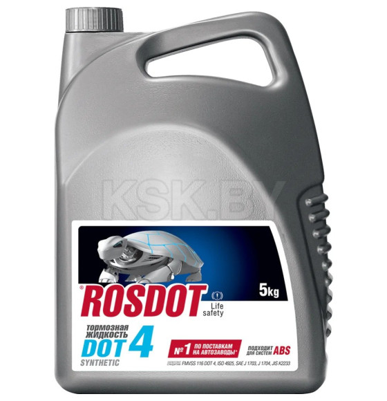 Тормозная жидкость ROSDOT DOT4 5кг (430101905) 