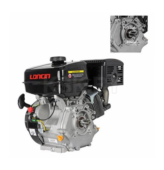 Двигатель бензиновый LONCIN G390F (13.0 л.с., 25*35 мм, ШЛИЦ) (G390F-1) 