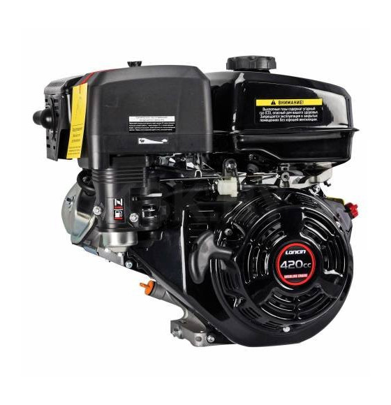 Двигатель бензиновый LONCIN G420F (15.0 л.с., 25*35 мм, ШЛИЦ) (G420F-1) 