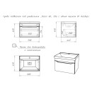 Тумба подвесная Айсберг Ева 60 П дуб вотан под умывальник Базис,Absolute,Soft,Classica,Como DA5906T (DA5906T) 