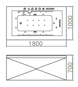 Ванна акриловая Gemy G9258