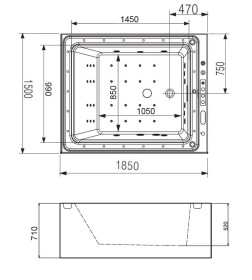 Ванна акриловая Gemy G9268 K