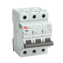 Выключатель автоматический AV-10 3P 50A (D) 10kA EKF AVERES (mcb10-3-50D-av) 
