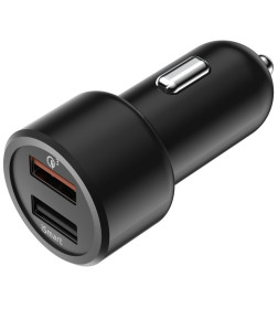 Устройство зарядное автомобильное 2USB, 30W, 5.4A, QuickCharge3.0, Smart IC, OLMIO PR038718