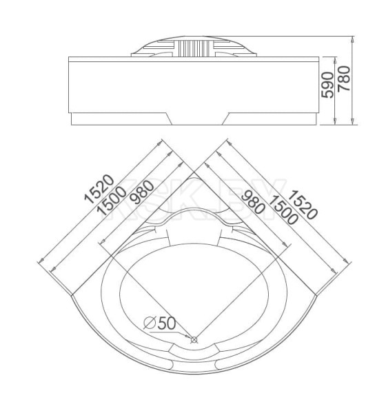 Ванна акриловая Gemy G9082 K (G9082 K) 