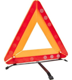 Знак аварийной остановки в футляре (треугольник, металлическая опора) СИМ-ПЛАСТ EZN-02