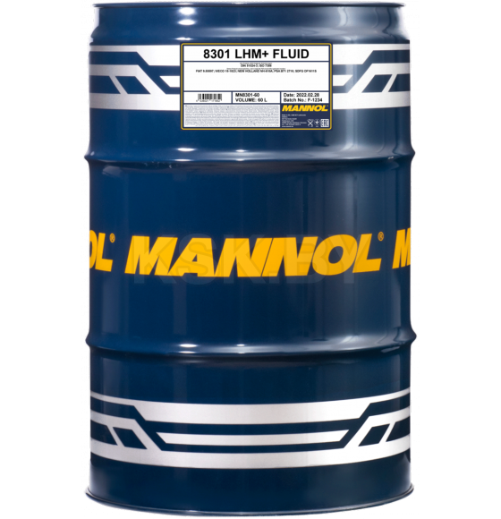 Жидкость гидравлическая Mannol LHM Plus Fluid, 60л. (MN8301-60) 