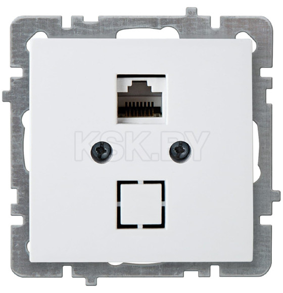 Розетка компьютерная RJ45 белая Nilson Touran (24110444) 