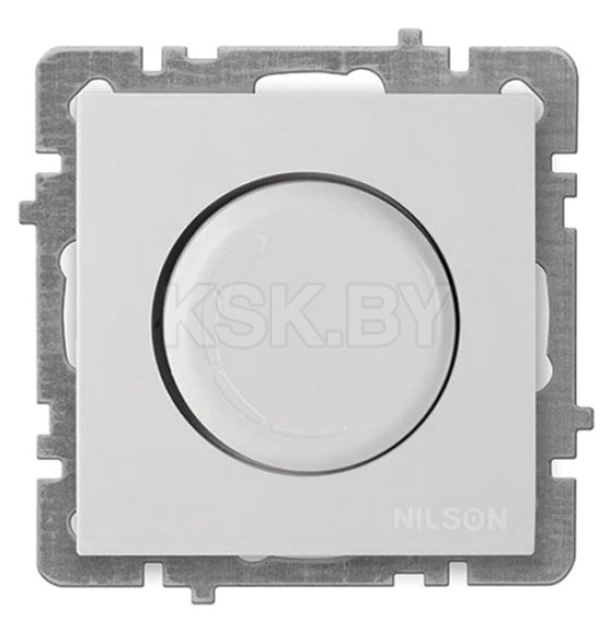 Светорегулятор с подсветкой 600W белый Nilson Touran (24110452) 