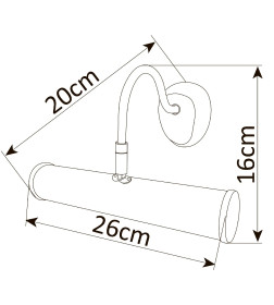 Светильник настенный Arte Lamp PICTURE LIGHTS BASIC A5023AP-1AB