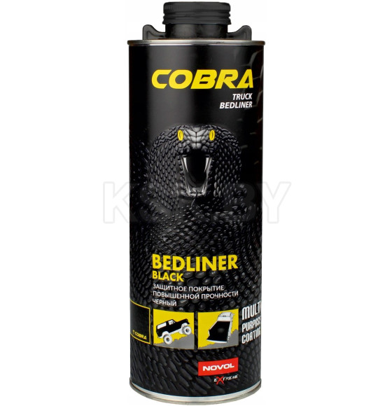 Средство для защиты кузова COBRA Truck Bedliner 0,6л. черный