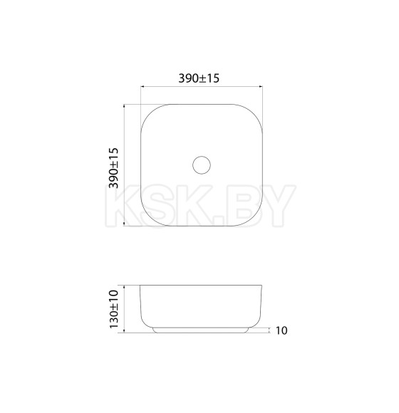 Умывальник накладной IDDIS BridgeBRIWS04i27 (BRIWS04i27) 