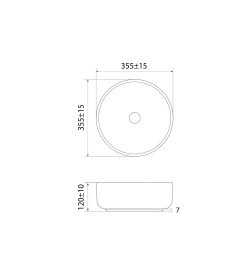 Умывальник накладной IDDIS Ray RAYGM03i27