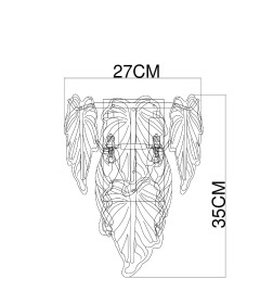 Светильник настенный Arte Lamp LILLY A4070AP-2GO