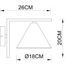 Светильник настенный Arte Lamp DAVID A7033AP-1BK (A7033AP-1BK) 