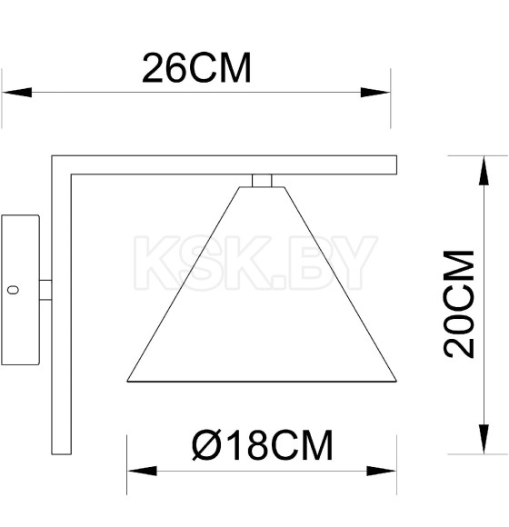 Светильник настенный Arte Lamp DAVID A7033AP-1BK (A7033AP-1BK) 