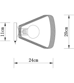 Светильник настенный Arte Lamp MAASYM A7044AP-1BK