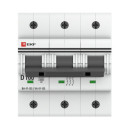 Автоматический выключатель 3P 100А (C) 15кА ВА 47-125 EKF PROxima (mcb47125-3-100C) 