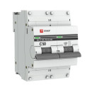 Автоматический выключатель 2P 50А (C) 10kA ВА 47-100 EKF PROxima (mcb47100-2-50C-pro) 