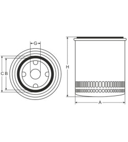 Фильтр масляный SCT SM102