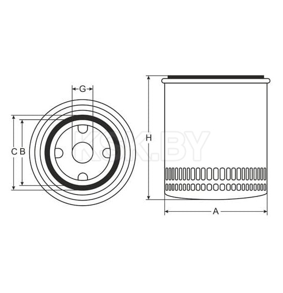 Фильтр масляный SCT SM102 (SM 102) 