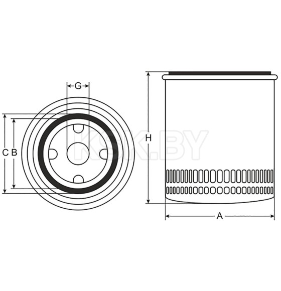 Фильтр масляный SCT SM5738 (SM 5738) 