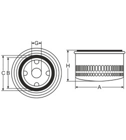 Фильтр масляный SCT SM101