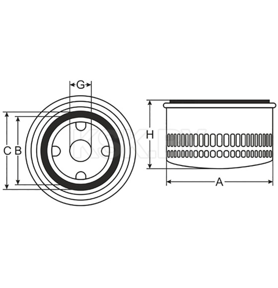 Фильтр масляный SCT SM101 (SM 101) 