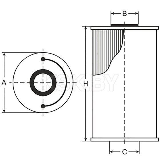 Фильтр масляный SCT SH402 (SH 402) 