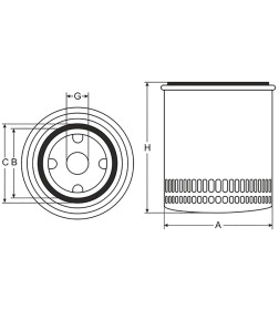 Фильтр масляный SCT SM116