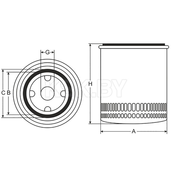 Фильтр масляный SCT SM116 (SM 116) 