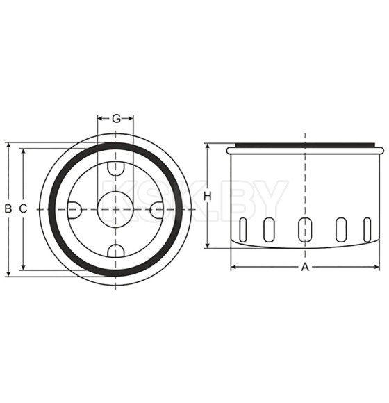 Фильтр масляный SCT SM836 (SM 836) 