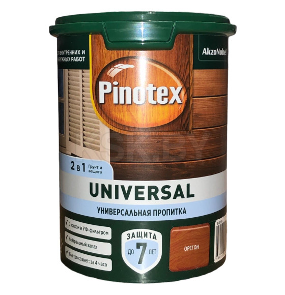 Защита для древесины  Pinotex Universal 2 в 1 орегон 0,9л (5620704) 