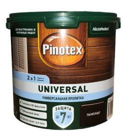 Защита для древесины  Pinotex Universal 2 в 1 палисандр 2,5л