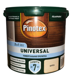 Защита для древесины  Pinotex Universal 2 в 1 береза 2,5л