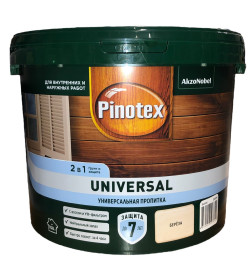 Защита для древесины  Pinotex Universal 2 в 1 береза 9л