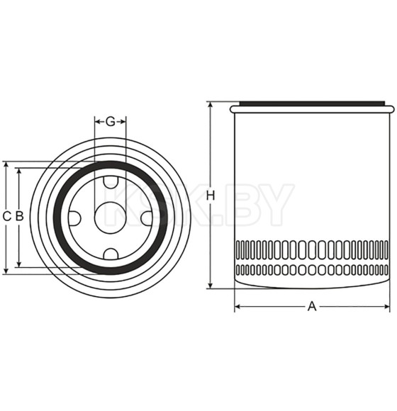 Фильтр масляный SCT SM180 (SM 180) 