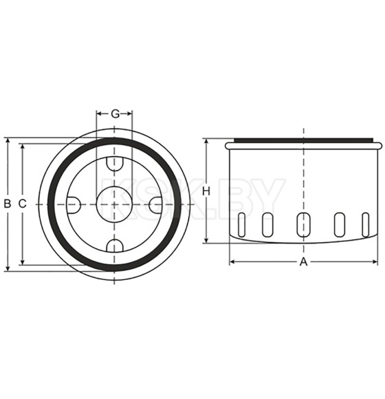 Фильтр масляный SCT SM5774 (SM 5774) 