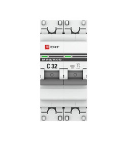 Автоматический выключатель 2P 32А (C) 6кА ВА 47-63 EKF PROxima