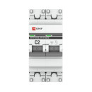 Автоматический выключатель 2P 2А (C) 6кА ВА 47-63 DC EKF PROxima (mcb4763-DC-2-02C-pro) 