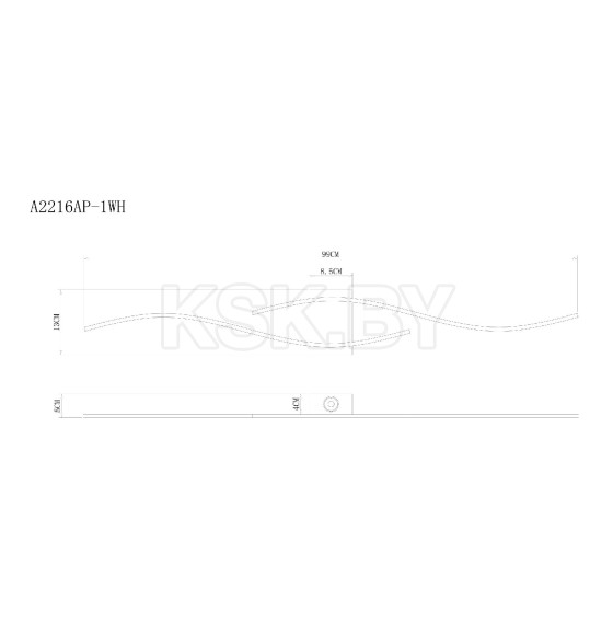 Светильник настенный Arte Lamp ALUDRA A2216AP-1WH (A2216AP-1WH) 