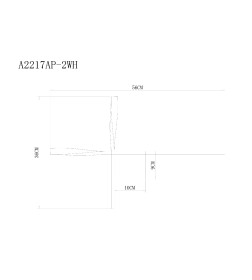 Светильник настенный Arte Lamp ACRUX A2217AP-2WH