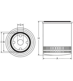 Фильтр масляный SCT SM107