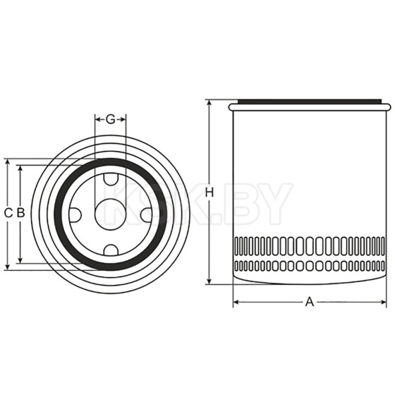 Фильтр масляный SCT SM107 (SM 107) 