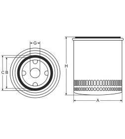 Фильтр масляный SCT SM112