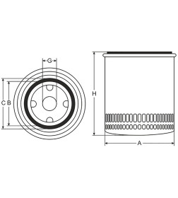 Фильтр масляный SCT SM198