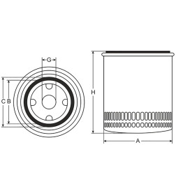 Фильтр масляный SCT SM136